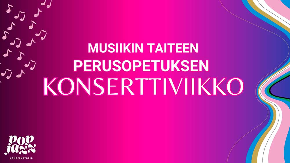 Musiikin taiteen perusopetuksen konserttiviikko