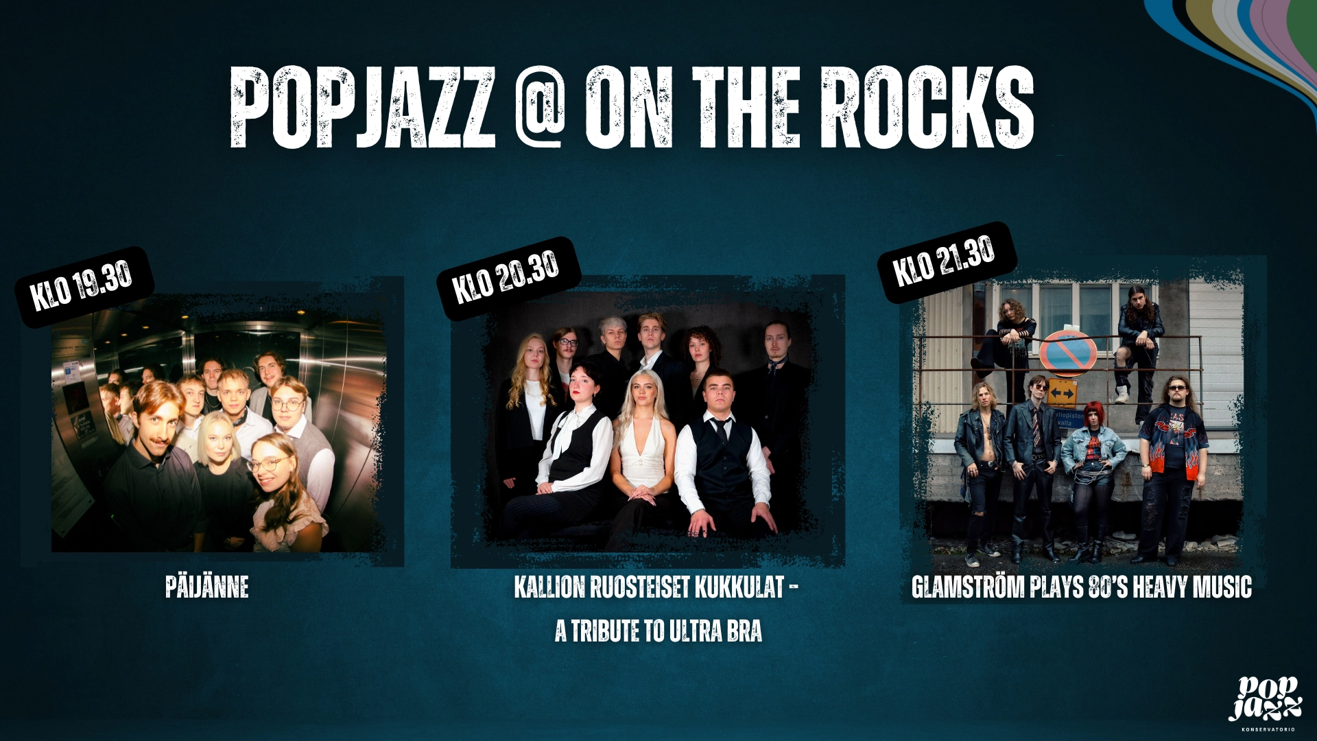 PopJazz @ On the Rocks, bändien kuvat