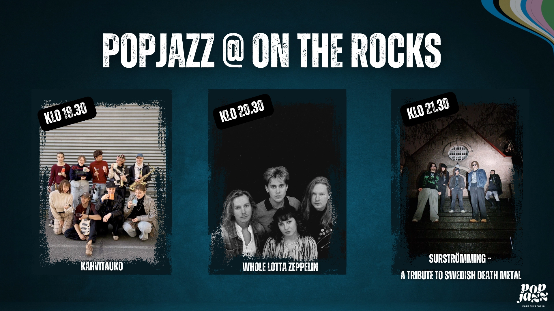 PopJazz @ On the Rocks, bändien kuvat