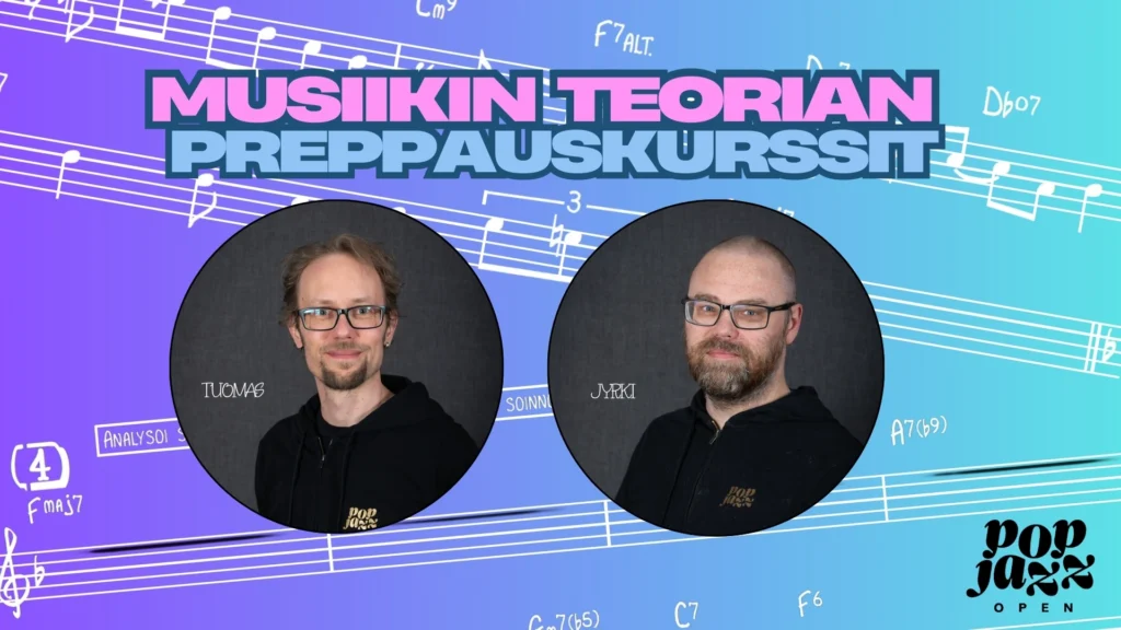 Kuvassa opettajien kuvat ja nuotteja.