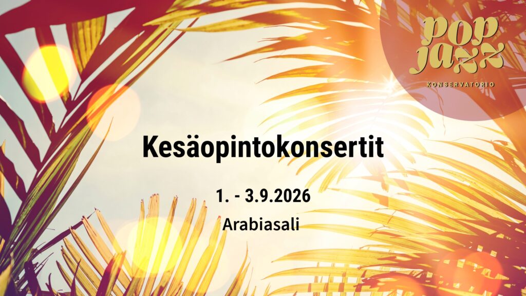 Kesaopintokonsertit 2026